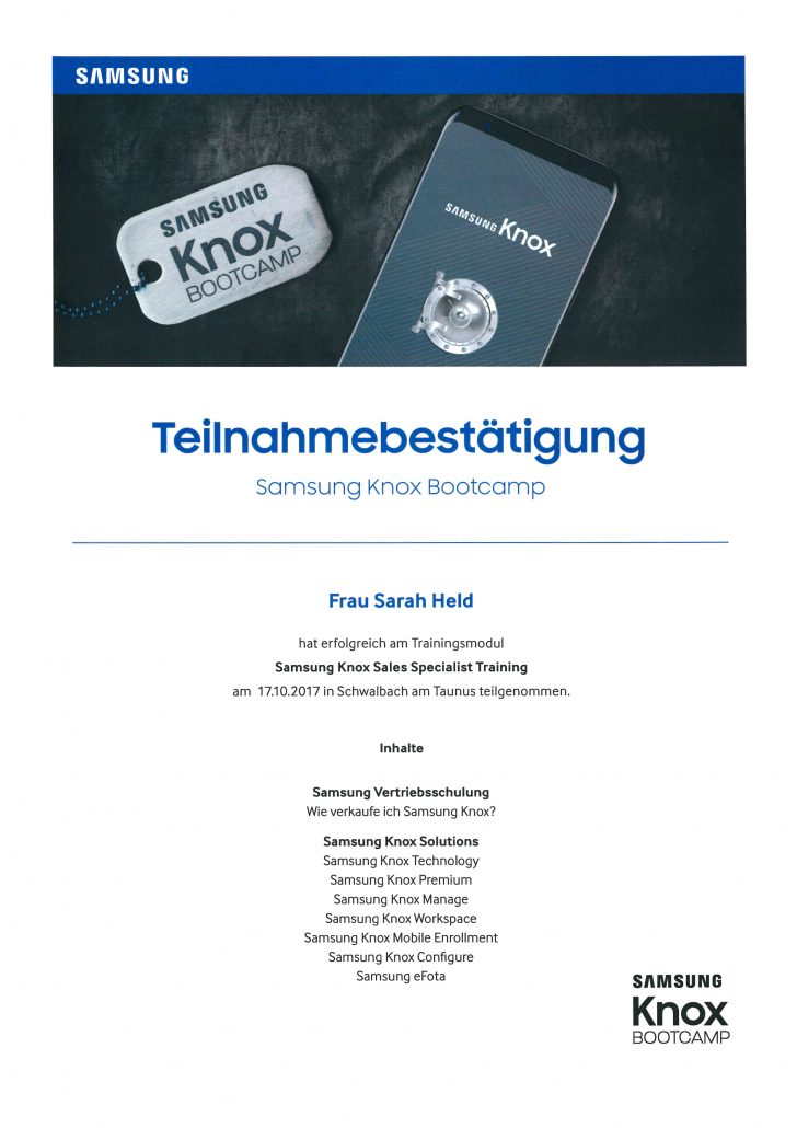 Samsung KNOX Held